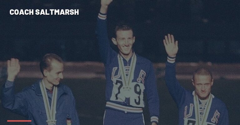 High school cross country runners racing — Coach Mihaly Igloi