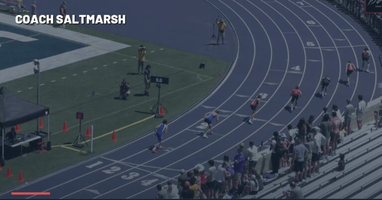 High school cross country runners racing — Rolling 200s