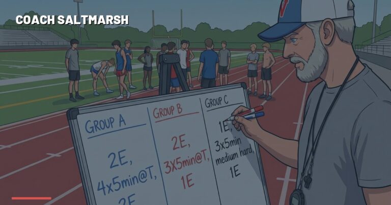 High school cross country runners racing — The Three-Ring Circus