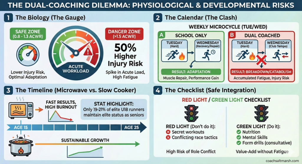 dual coaching dilemma distance runners