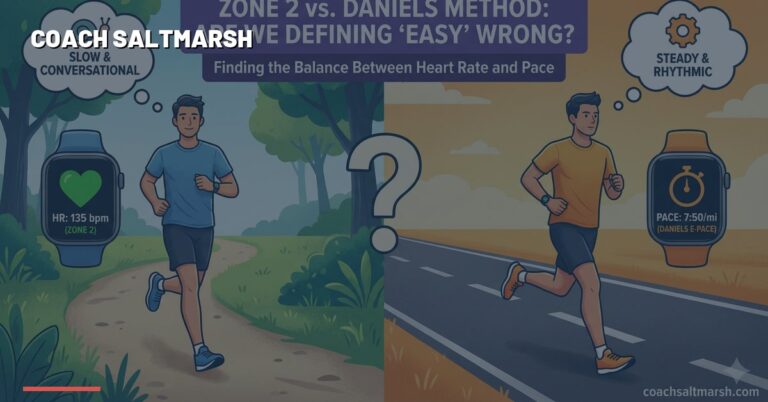 High school cross country runners racing — Zone 2 Training vs. The Daniels Method