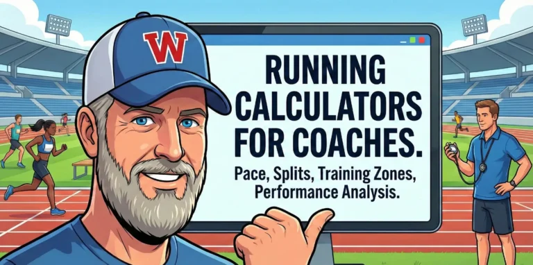 free running calculators and tools for distance coaches, track and field, cross country