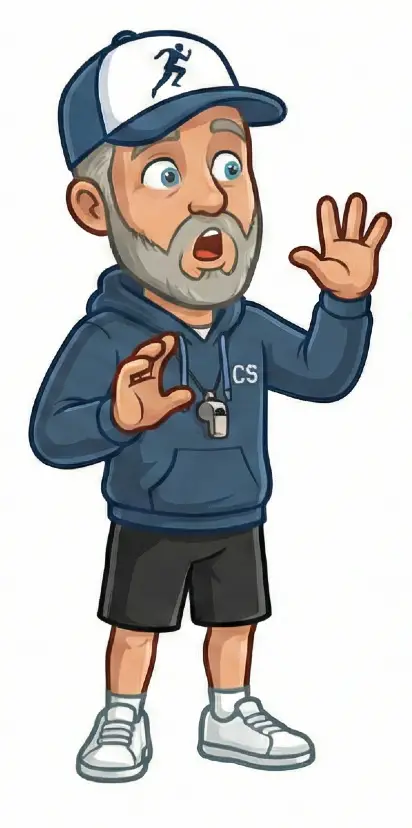 coach saltmarsh telling a story worried