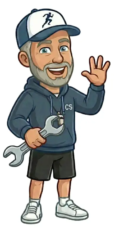 coach saltmarsh holding a wrench