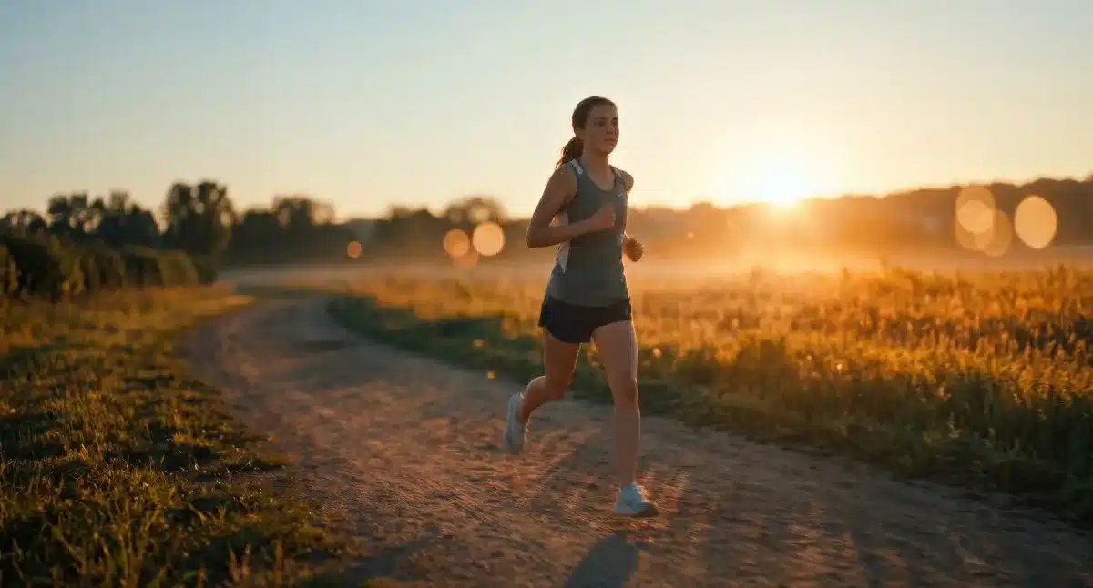 safely increase mileage for high school runners girl running at sunrise