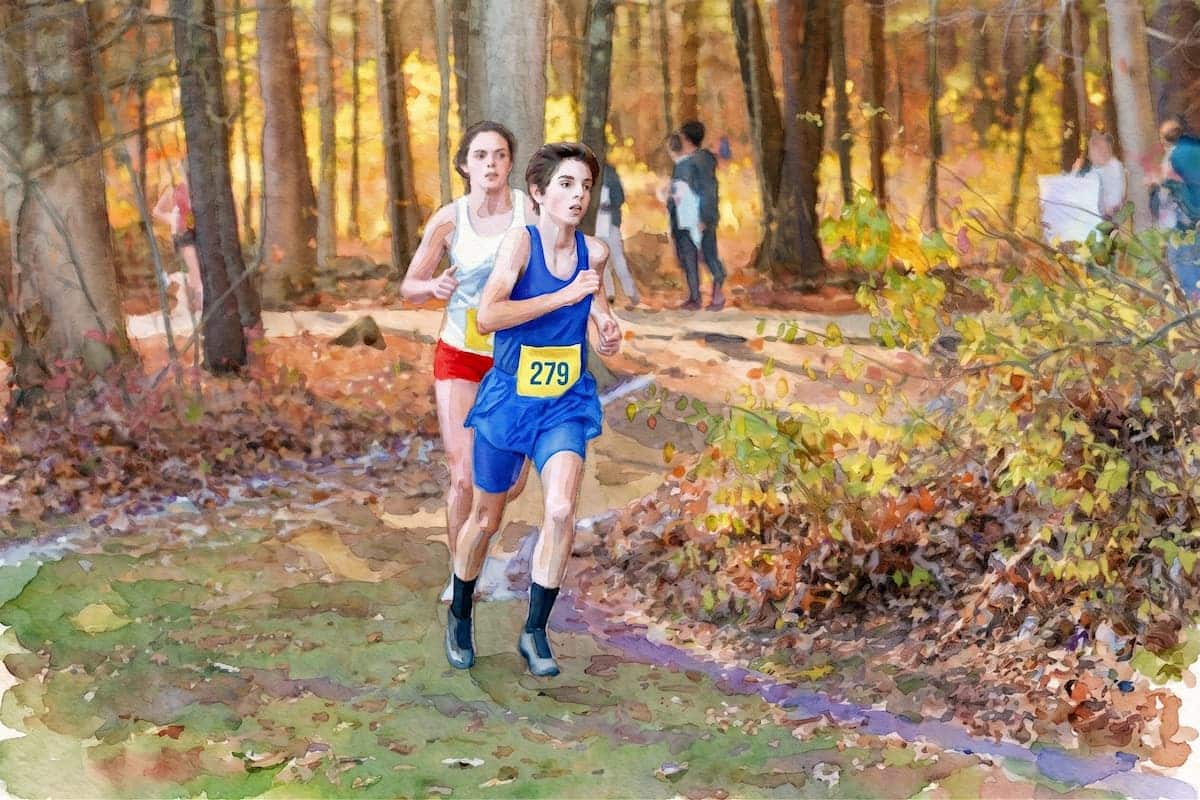 JV cross country runner